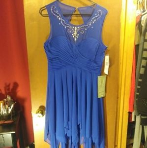 NWT Royal Blue dress with fairy hem